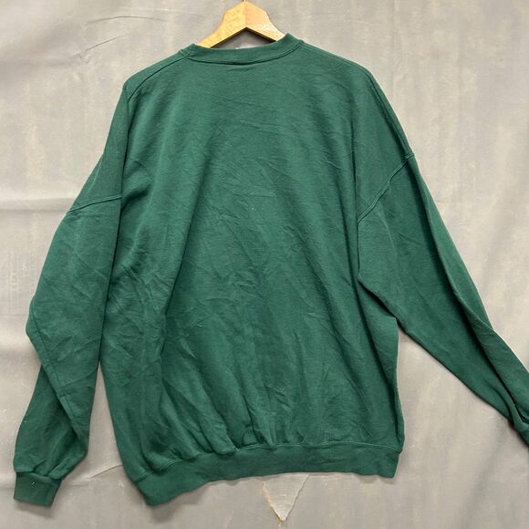 VTG 1996 Atlantic Coca-Cola Days Green Santa Sweatshirt Santee XXXL USA Made - Picture 5 of 7